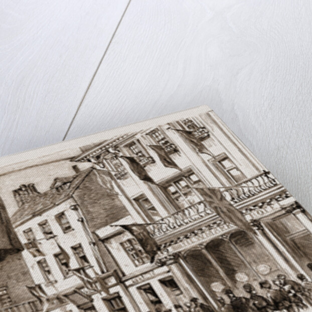 Centenary Of The Battle Of Jersey, Fete At St. Helier's: The Procession In Beresford Street by Anonymous