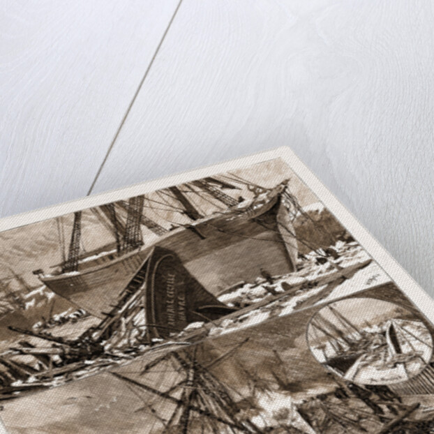 The Great Snowstorm And Gale, Wrecks On The Coast by Anonymous