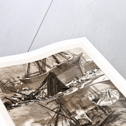The Great Snowstorm And Gale, Wrecks On The Coast by Anonymous