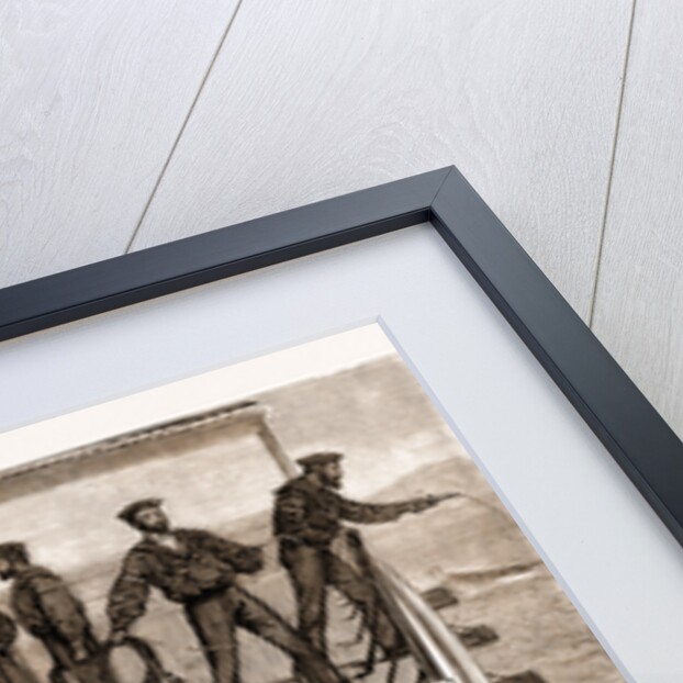 With The Mediterranean Fleet, H.M.S. Monarch At Gun Cotton And Torpedo Practice by Anonymous