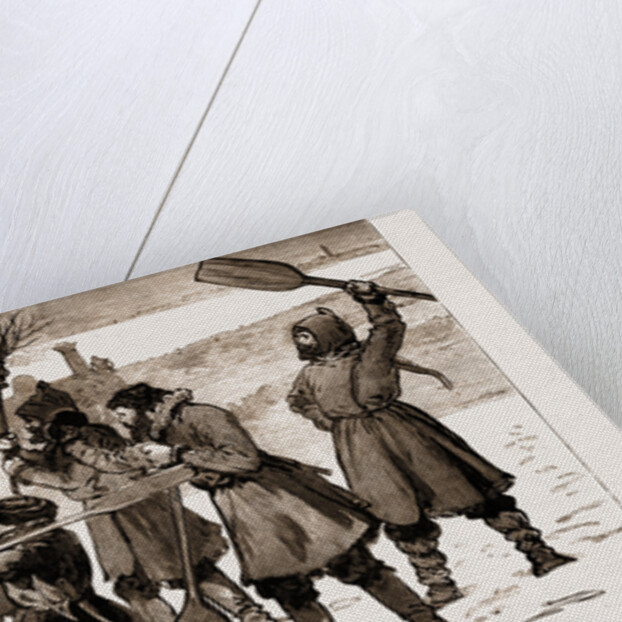 Russia, 1881: The Railway Across The Frozen Sea Between Cronstadt And Oranienbaum by Anonymous