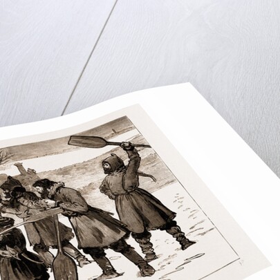 Russia, 1881: The Railway Across The Frozen Sea Between Cronstadt And Oranienbaum by Anonymous