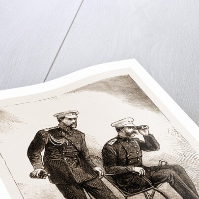 The Russo-turkish War: The Czar Alexander II. And The Grand Duke Nicholas Watching The Attack On Plevna, 1877 by Anonymous