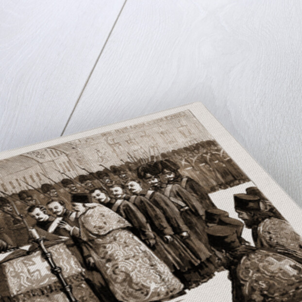 The Assassination Of Czar Alexander II. Of Russia, 1881: The Day After: The Army Swearing Allegiance To The New Czar by Anonymous