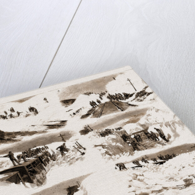 The Recent Great Snow Storm In Scotland, Scenes On The Highland Railway by Anonymous