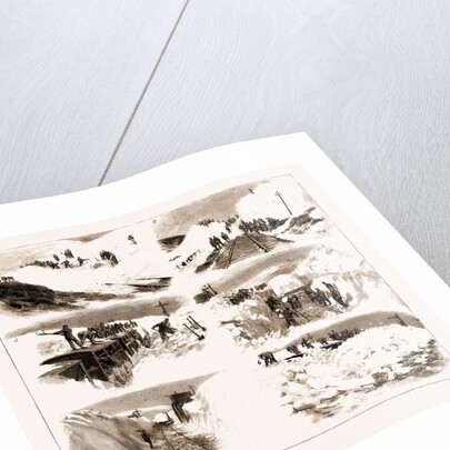 The Recent Great Snow Storm In Scotland, Scenes On The Highland Railway by Anonymous