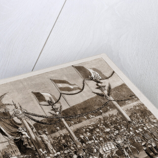 The Royal Wedding In Austria: State Entry Of The Princess Stephanie Into Vienna, 1881: The Burgomaster Presenting The Address Of Welcome by Anonymous