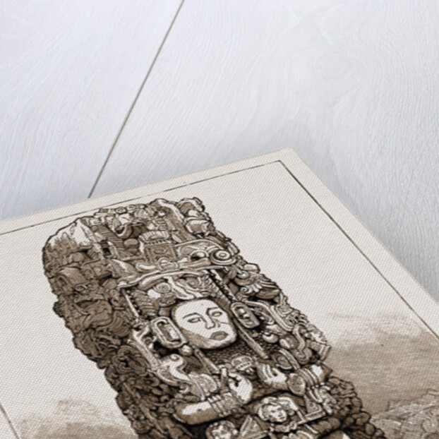 Antiquities Of Central America: Stone Column Found At Copan by Anonymous