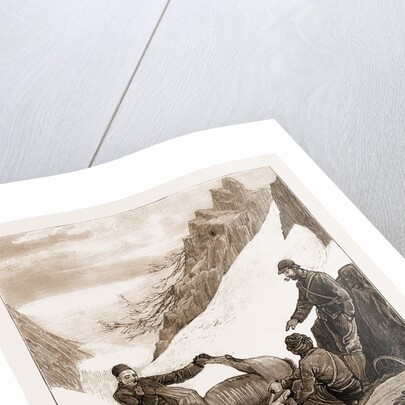 Sport In Kashmir: Skinning A Snow Bear, 1881 by Anonymous