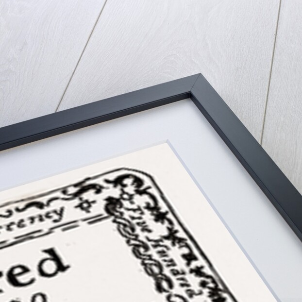 Fac-simile of North Carolina Shin-plaster, 1780 by Anonymous