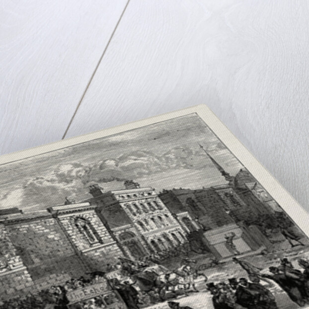 Front of Newgate from the Old Bailey by Anonymous