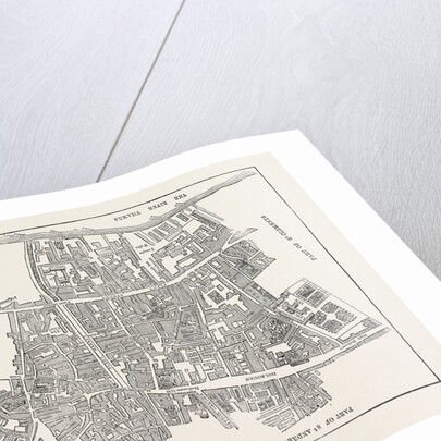 Map of Farringlon Ward Without, 1750 by Anonymous