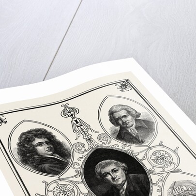 Drury Lane Celebrities. Betterson, Mrs. Pritchard, Garrick, Macklin, Mrs. Robinson by Anonymous