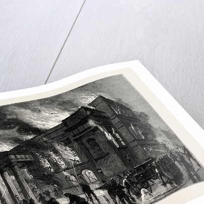 Burning of Covent Garden Theatre in 1856 by Anonymous