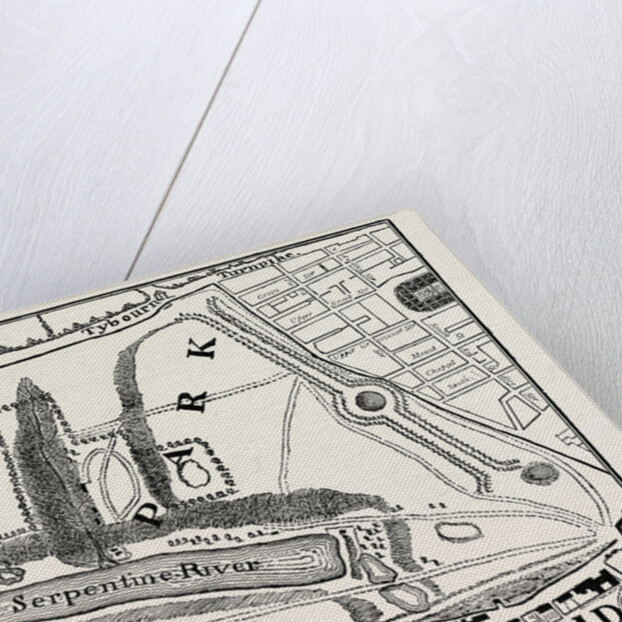 Hyde Park. Rocque's Map 1748 by Anonymous