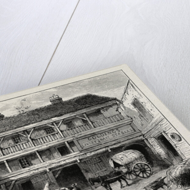 The Old black Bull Inn, Gray's Inn Lane, 19th Century by Anonymous