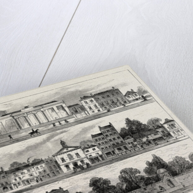 The North Side of Knightsbridge in 1820, from the Cannon Brewery to Hyde Park Corner by Anonymous