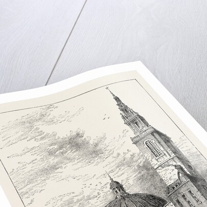 Exterior of St. Stephen's, Walbrook, in 1700 by Anonymous