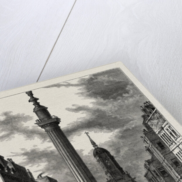 The Monument And the Church of St. Magnus, About 1800 London by Anonymous