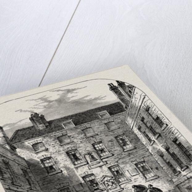 Outer Court of La Belle Sauvage in 1828 London by Anonymous