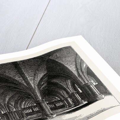 The Church of St. Faith, the Crypt of Old St. Paul's, From A View By Hollar by Anonymous