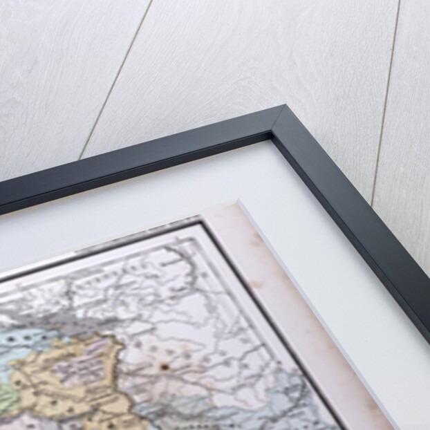 Switzerland, antique map 1869 by Th. von Liechtenstern and Henry Lange