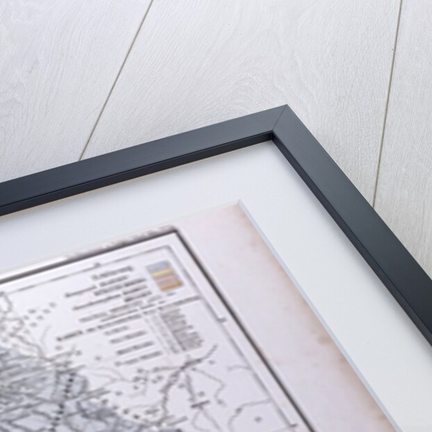 South West Germany, Sudwestliches Deutschland, antique map 1869 by Th. von Liechtenstern and Henry Lange