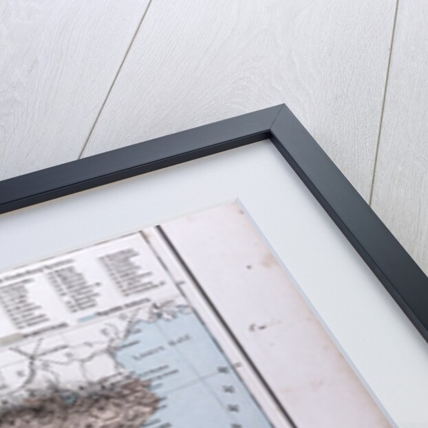 Spain and Portugal Map, antique map 1869 by Th. von Liechtenstern and Henry Lange