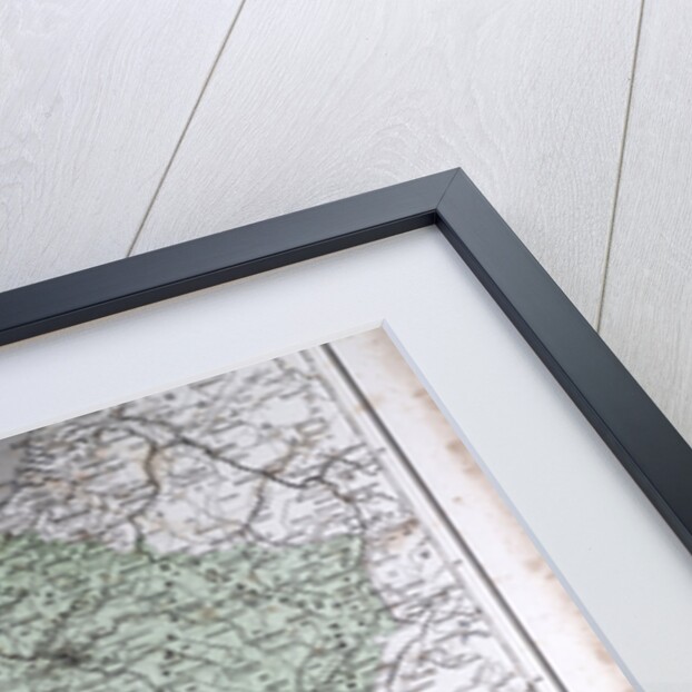 France, antique map 1869 by Th. von Liechtenstern and Henry Lange