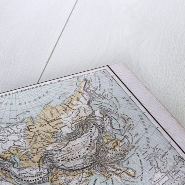 Asia Map, antique map 1869 by Th. von Liechtenstern and Henry Lange