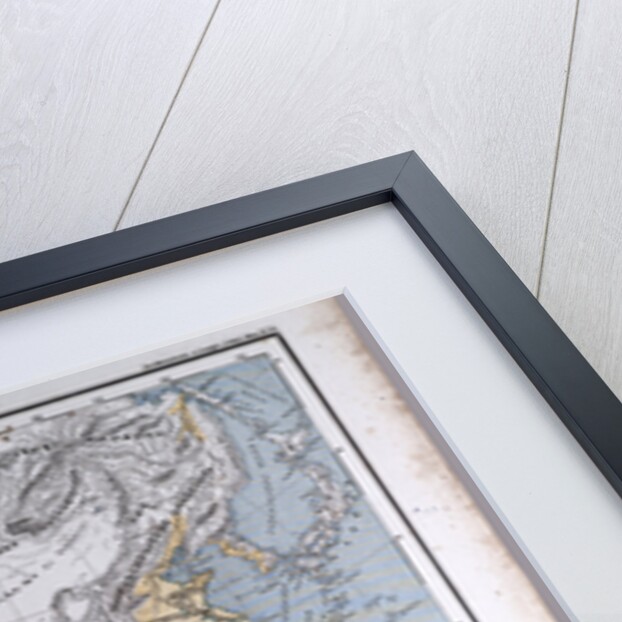 Asia, antique map 1869 by Th. von Liechtenstern and Henry Lange