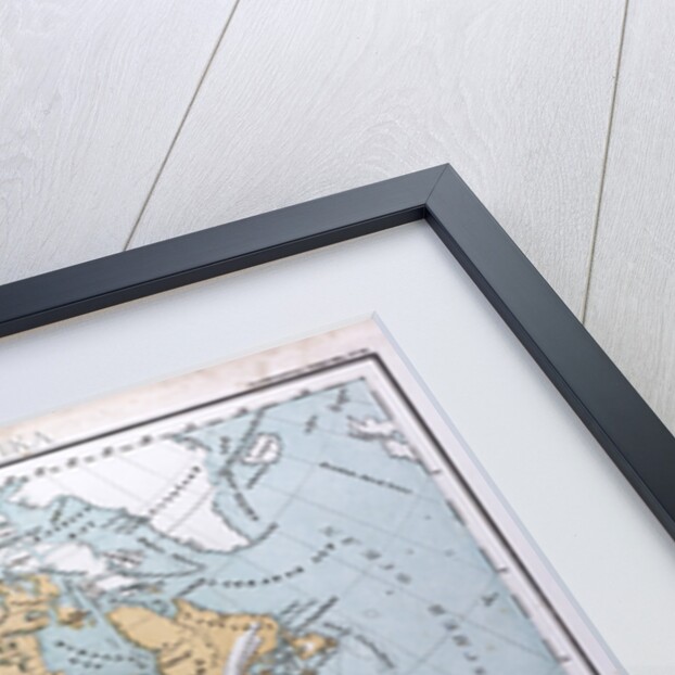 North America Map, antique map 1869 by Th. von Liechtenstern and Henry Lange