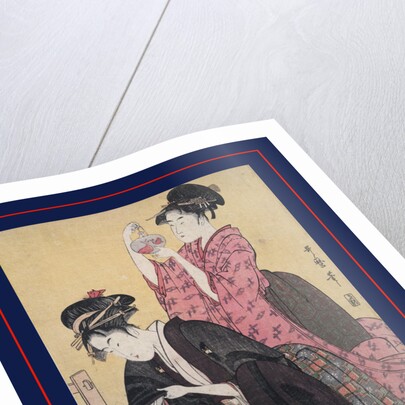 Kingyo, Goldfish by Utamaro Kitagawa