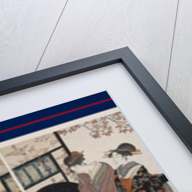 Mitate gosho-guruma, Parody of an imperial carriage scene by Utamaro Kitagawa