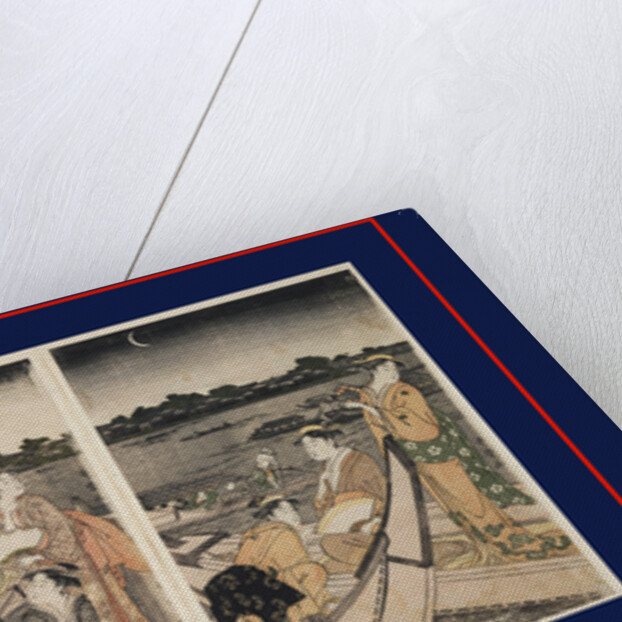 Sumidagawa funa-asobi,Pleasure-boating on the Sumida River by Utamaro Kitagawa