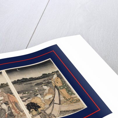 Sumidagawa funa-asobi,Pleasure-boating on the Sumida River by Utamaro Kitagawa