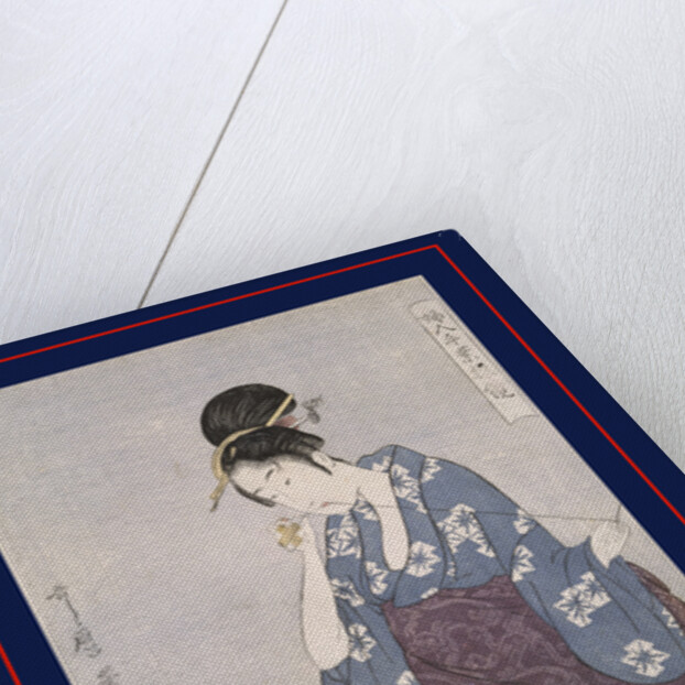 Hari-shigoto, Needlework by Utamaro Kitagawa