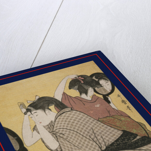 Kami-yui, Dressing the hair by Utamaro Kitagawa