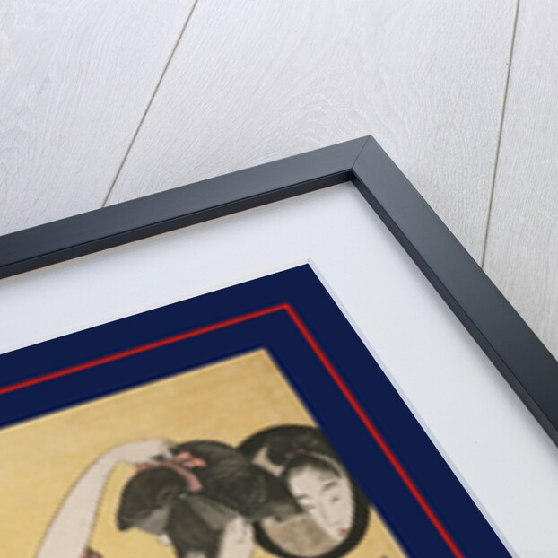 Kami-yui, Dressing the hair by Utamaro Kitagawa