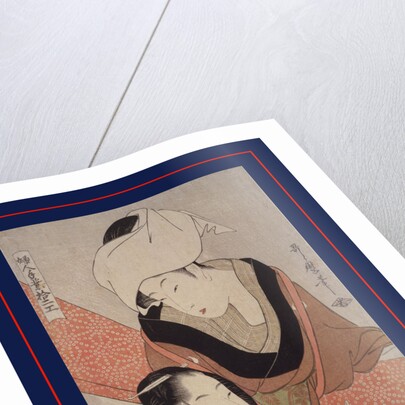 Shinshi-bari, Cloth-stretcher by Utamaro Kitagawa