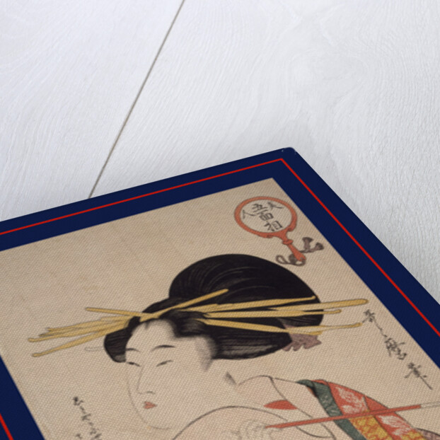 Kiseru o motsu onna, Woman holding a pipe by Utamaro Kitagawa