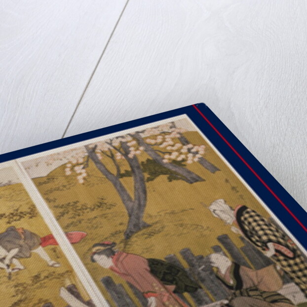 Mimeguri no dote, The embankment at Mimeguri by Utamaro Kitagawa