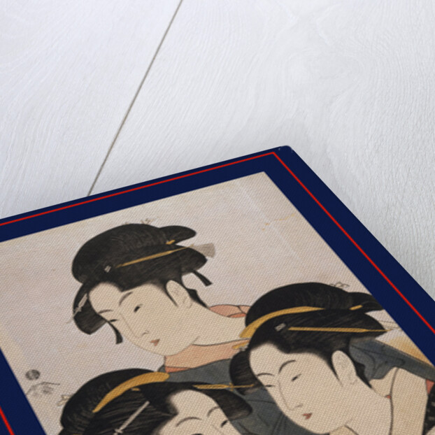 Tôji san bijin, Three beauties of the present day by Utamaro Kitagawa