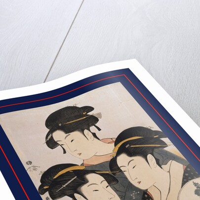Tôji san bijin, Three beauties of the present day by Utamaro Kitagawa