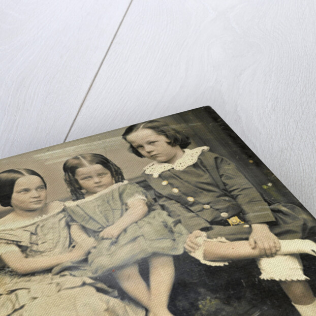 Portrait of three children by John Jabez Edwin Mayall