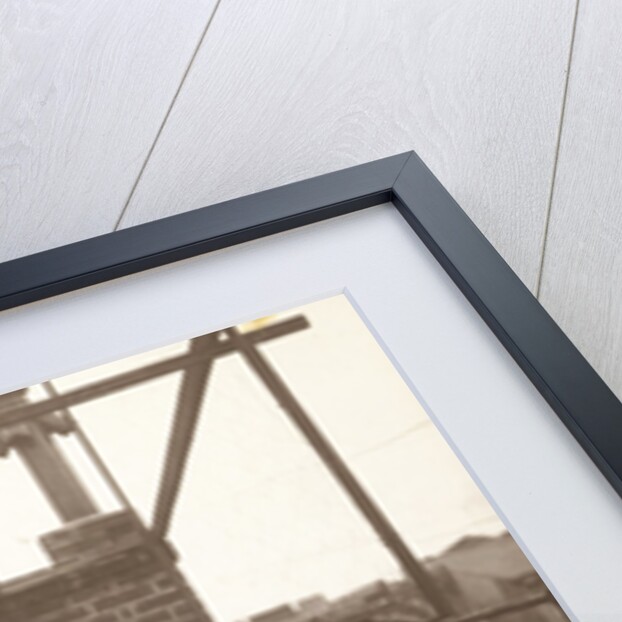 Marba (?) And Eckart Titzenthaler, children of the photographer, on the roof of the house Friedrichstrasse, Berlin, with a cock, Germany by Waldemar Titzenthaler