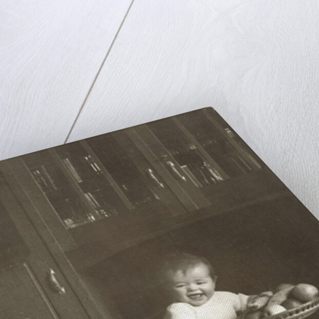 Marba Titzenthaler, daughter of the photographer, in the house Friedrichstrasse Berlin, Germany by Waldemar Titzenthaler