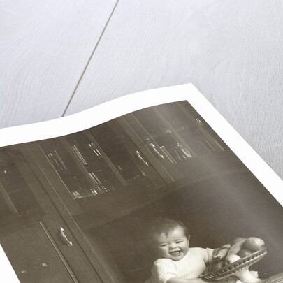 Marba Titzenthaler, daughter of the photographer, in the house Friedrichstrasse Berlin, Germany by Waldemar Titzenthaler