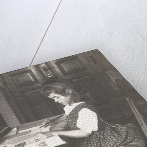 Marba Titzenthaler, daughter of the photographer, in the house Friedrichstrasse Berlin by Waldemar Titzenthaler