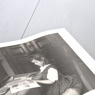 Marba Titzenthaler, daughter of the photographer, in the house Friedrichstrasse Berlin by Waldemar Titzenthaler